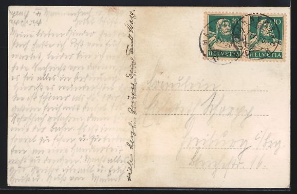Cartoline postali: Mannenbach, Hotel Schiff mit Landungsbr – Usato da Berlin venduto da bartko-reher 1