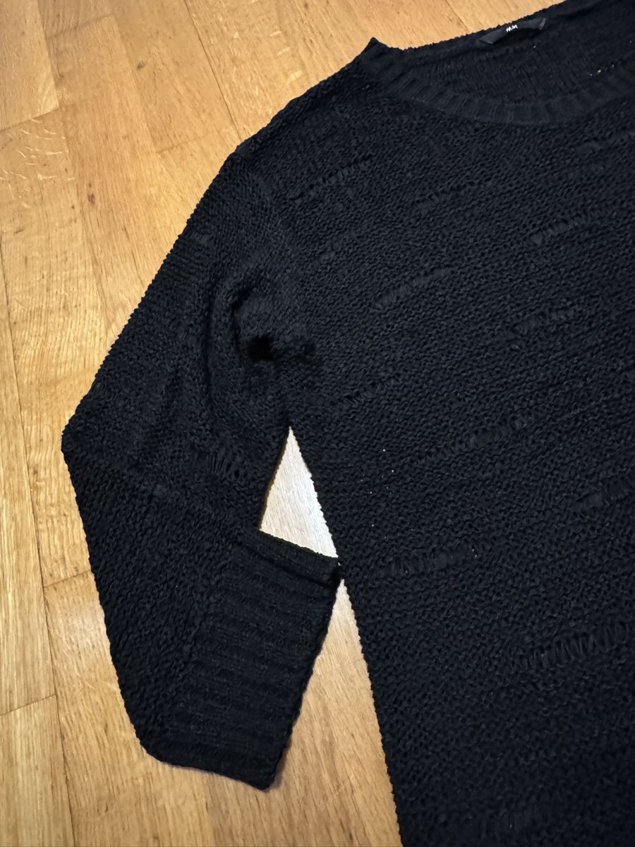 H&M Pullover & Sweatshirts: Schwarzer, leichter Strickpullover H&M Grösse L. – Gebraucht aus Adliswil von StephanieAnnina 2