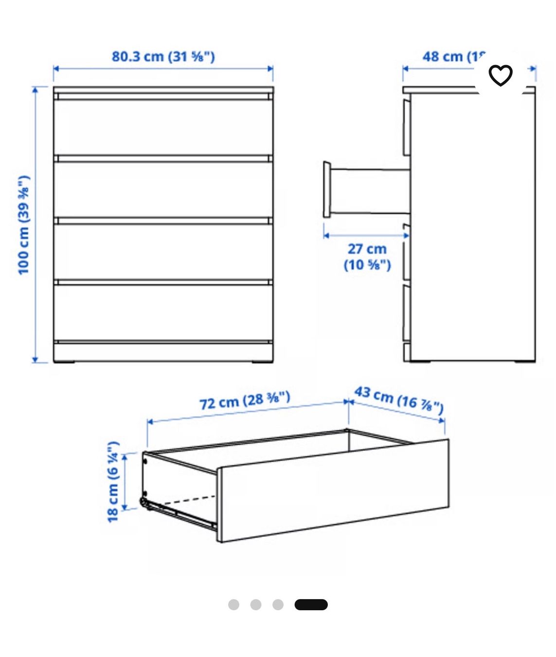 Ikea Kommoden: Ikea MALM Kommode 4 Schubladen – Gebraucht aus Küsnacht ZH von reto-ch 2