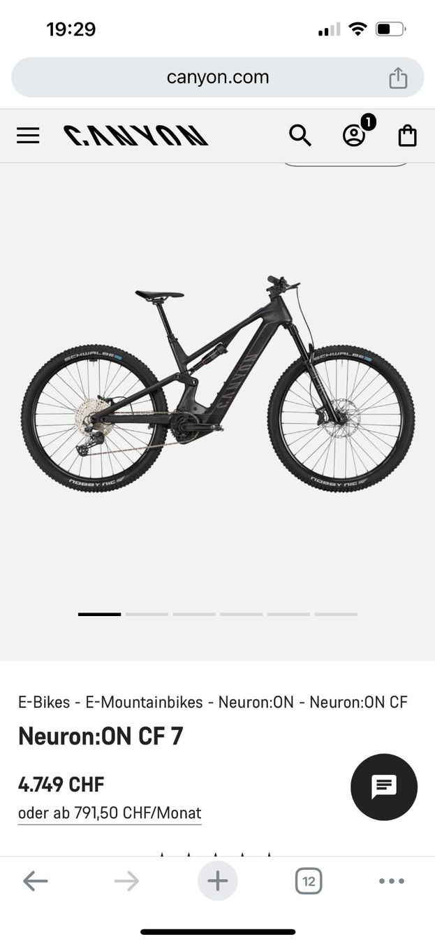 Canyon Velos: CANYON NeuronON CF7 Veredelt XL – Gebraucht aus Aarburg von AJ-ZGC 3
