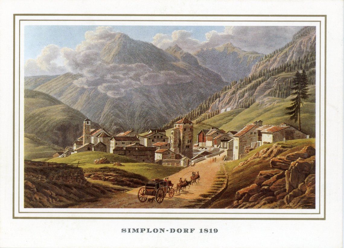Cartes postales: Simplon-Dorf   VS     um  1 8 1 0 – D'occasion à Brig par Valcards54
