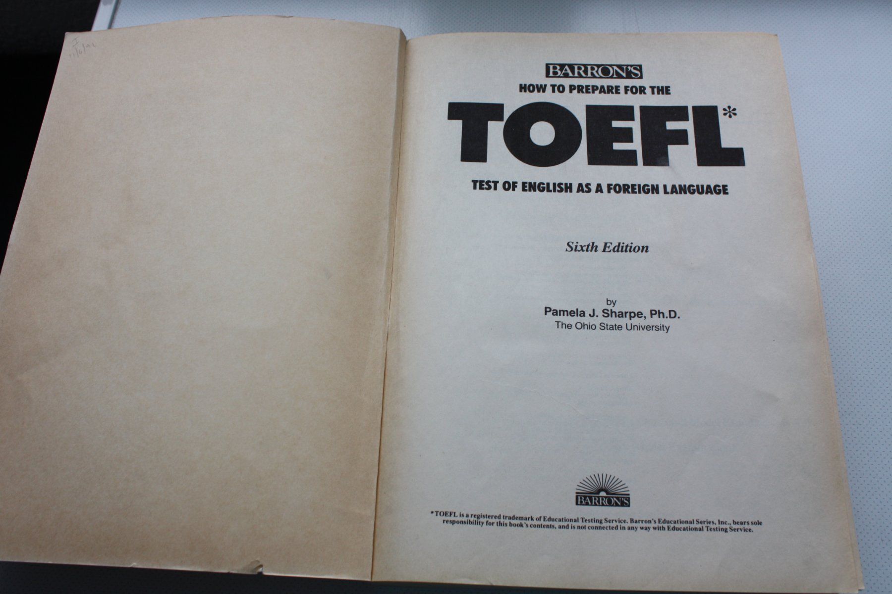 Libri: TOEFL Vorbereitung - Barron's Testbuch, 6th Edition, – Usato da Wettingen venduto da Licht08 1