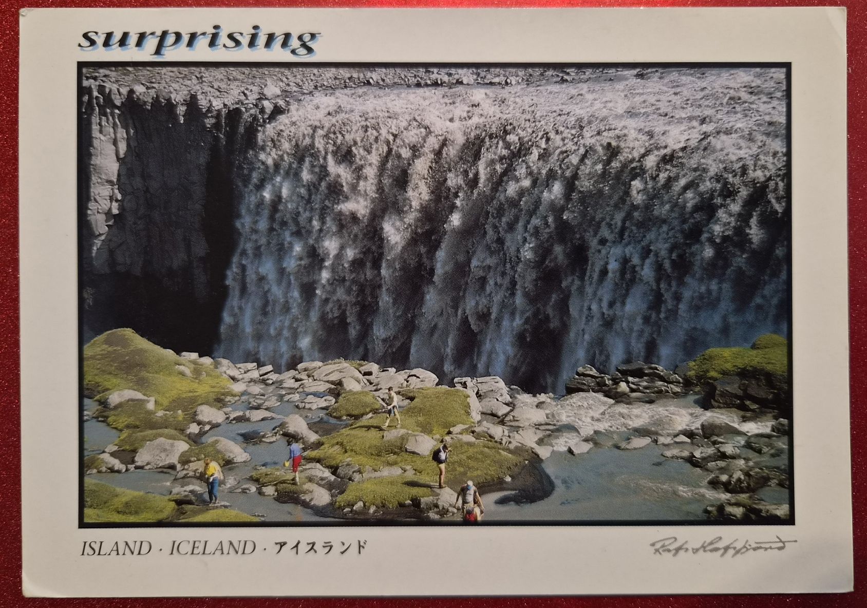 Cartoline postali: Dettifoss Island Wasserfall  1998 – Usato da Melchnau venduto da Arthurius