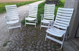 4 Gartenstühle, Brevettato mit Zubehör