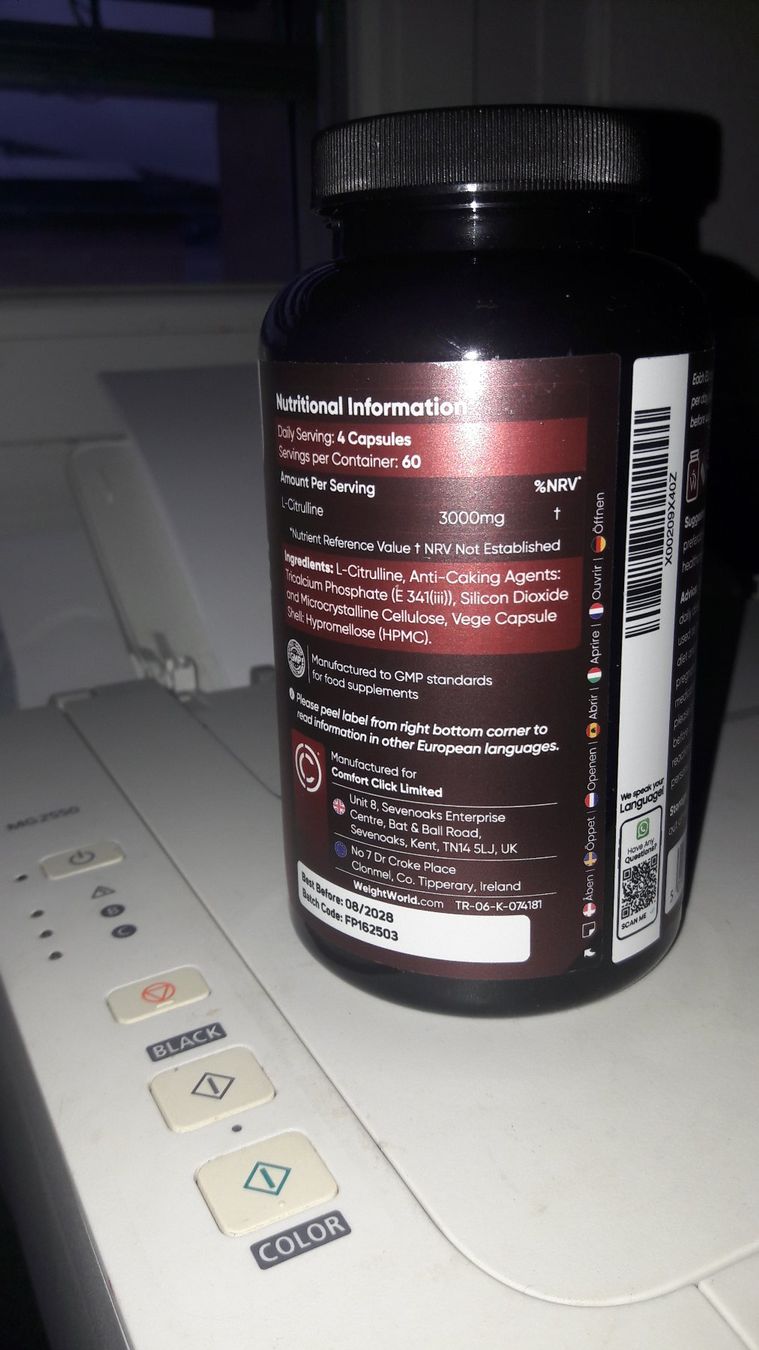 Cibi & Specialità: L-Citrullin 3000 mg WeightWorld – Usato da Laufen venduto da Mann455 2