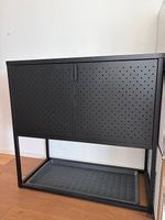 Regal schwarz/ metall