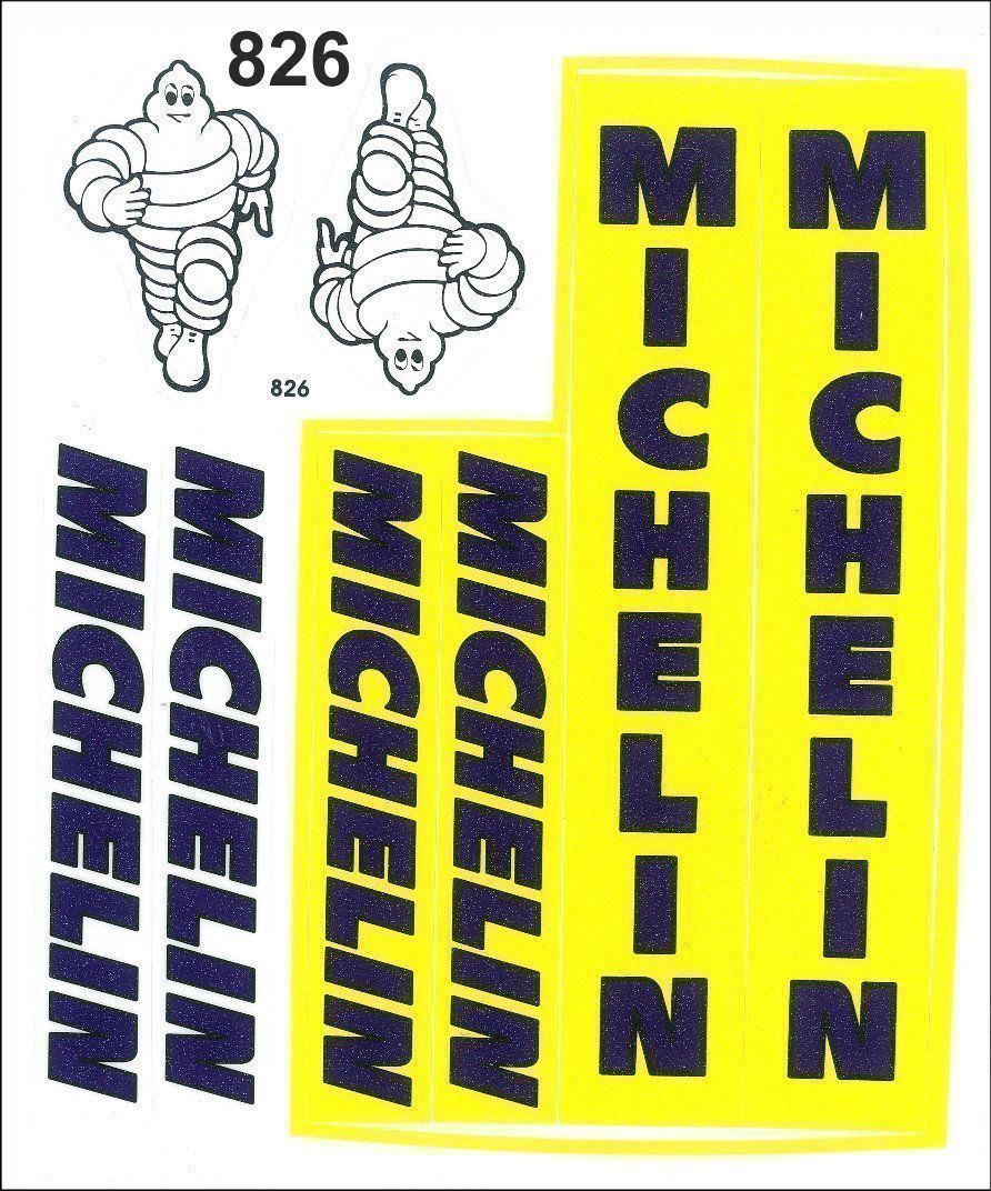 Sticker: Michelin Bibendum Aufkleber Sticker 8teilig – Nuovo e nell'imballaggio originale da Goldach venduto da SSRConzept