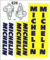 Michelin Bibendum Aufkleber Sticker 8teilig NEU