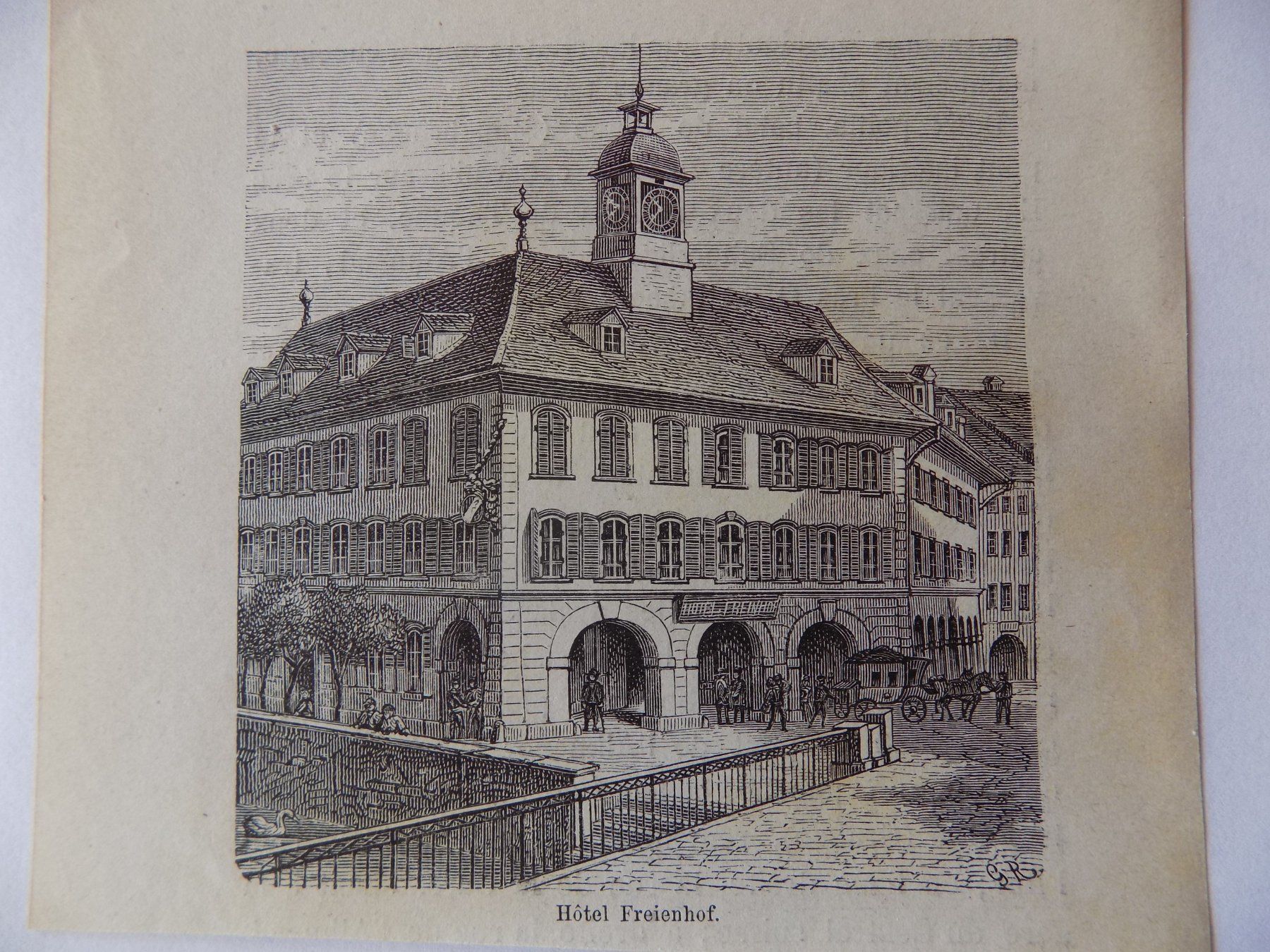 Gravures: Hotel Freienhof Thun – D'occasion à Risch par Antikfee 1
