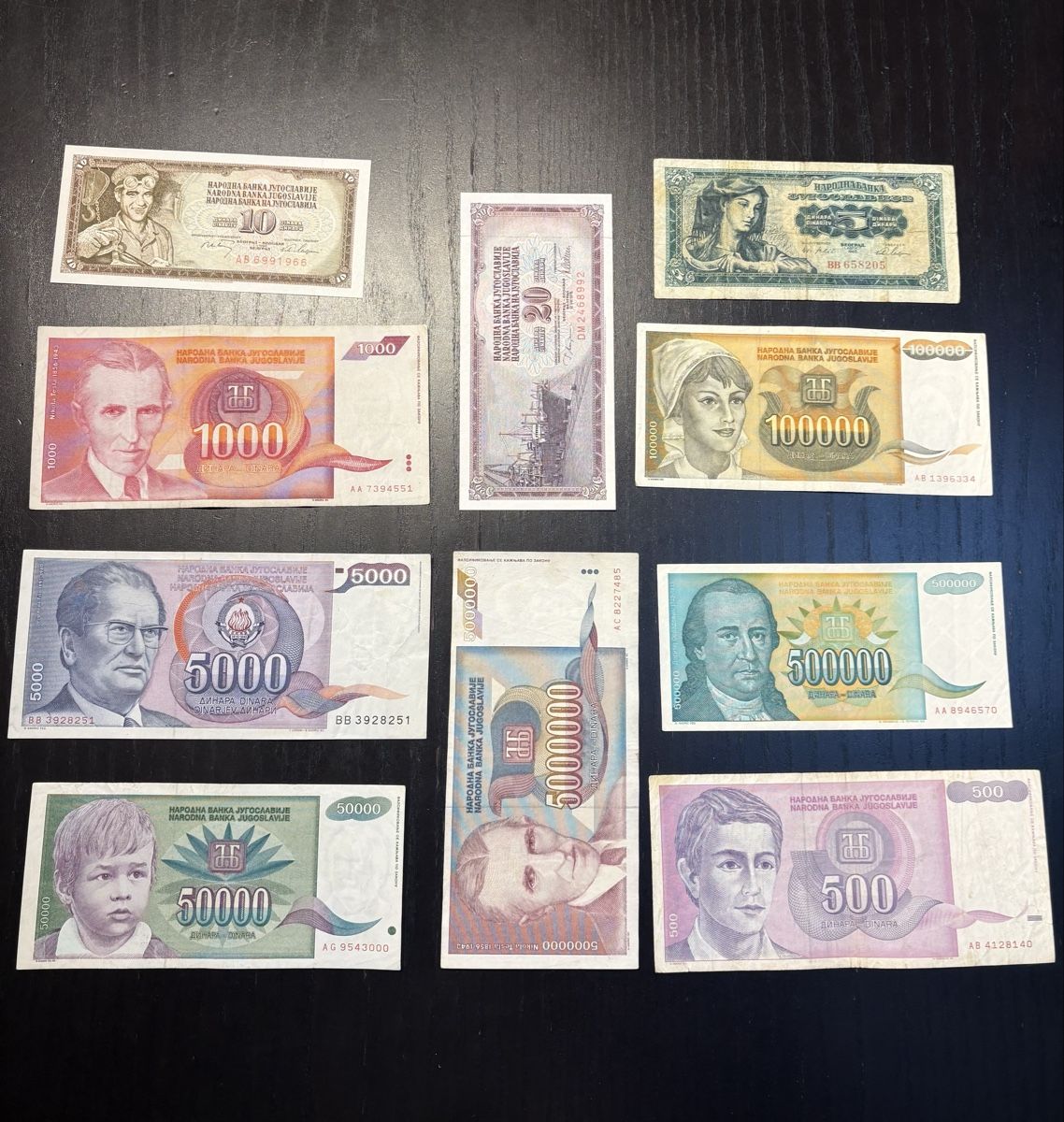 Banconote: Billets yougoslavie  – Usato da Autigny venduto da Irochmaiden33