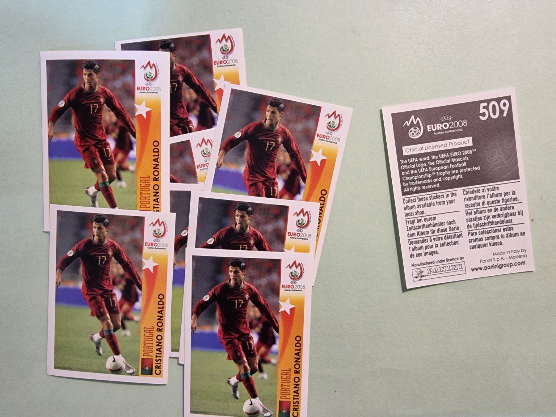 Panini Carte collezionabili: 2008 panini em 2008 ronaldo # 509 cr7 – Nuovo (secondo la descrizione) da Oberglatt ZH venduto da paninistickersworld