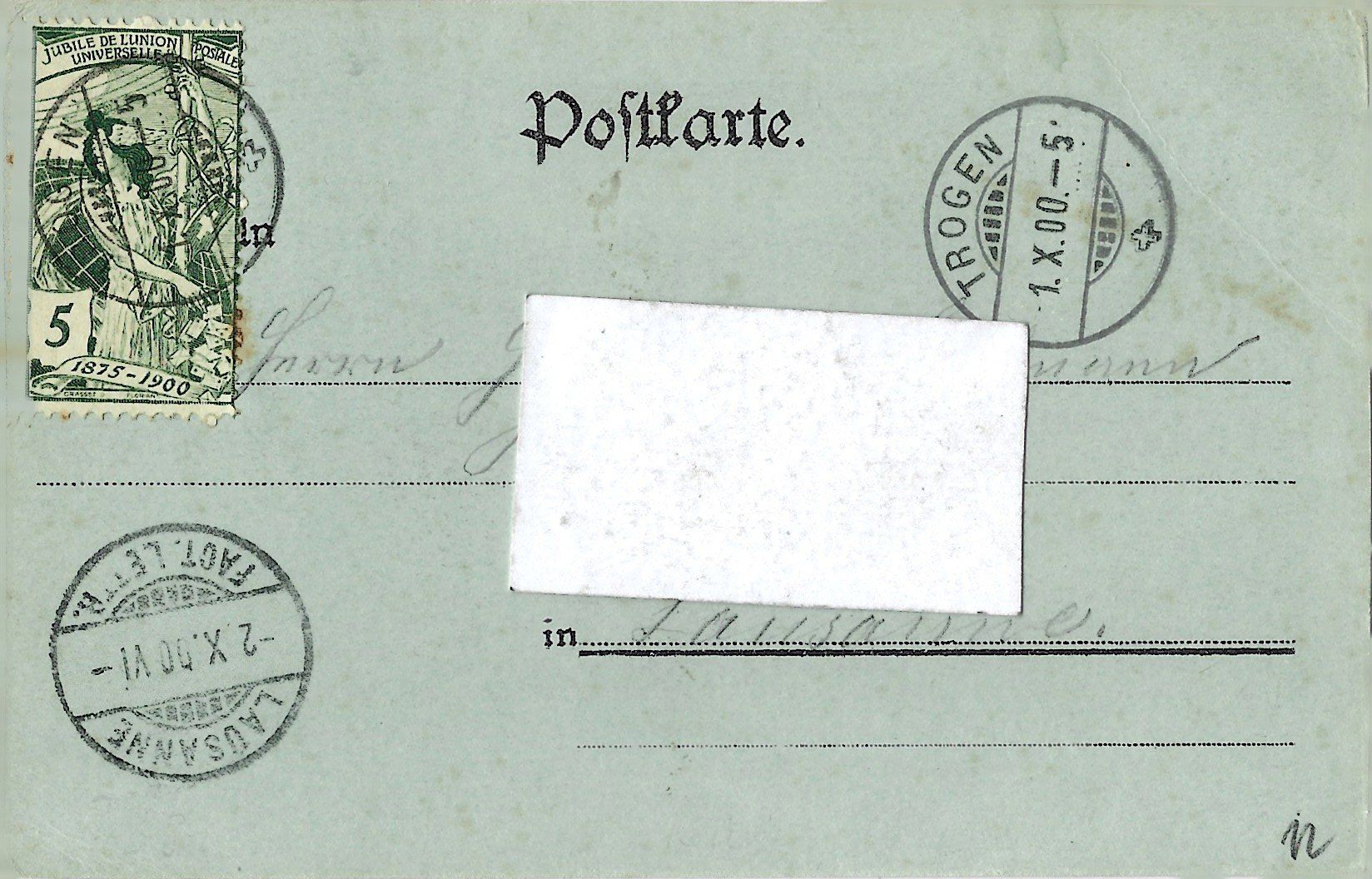 Ansichtskarten: Gruss   aus   Bühler. – Gebraucht aus Bütschwil von Jackson1A 1