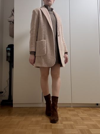 Max Mara pink coat. Wool and alpaca