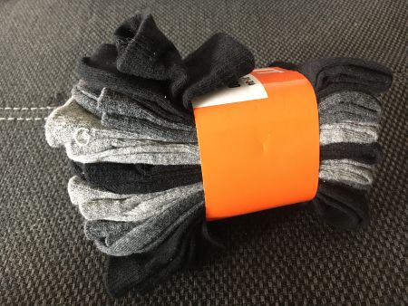 Kindersocken Gr. 31-34 grau und schwarz (7 Paare)