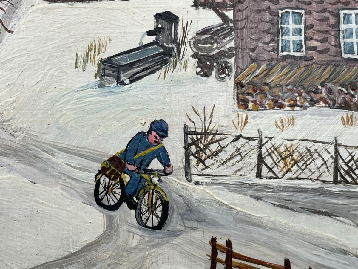 Dipinti: Winterbild Appenzell von W. Boss, – Usato da Baar venduto da Nini043 2