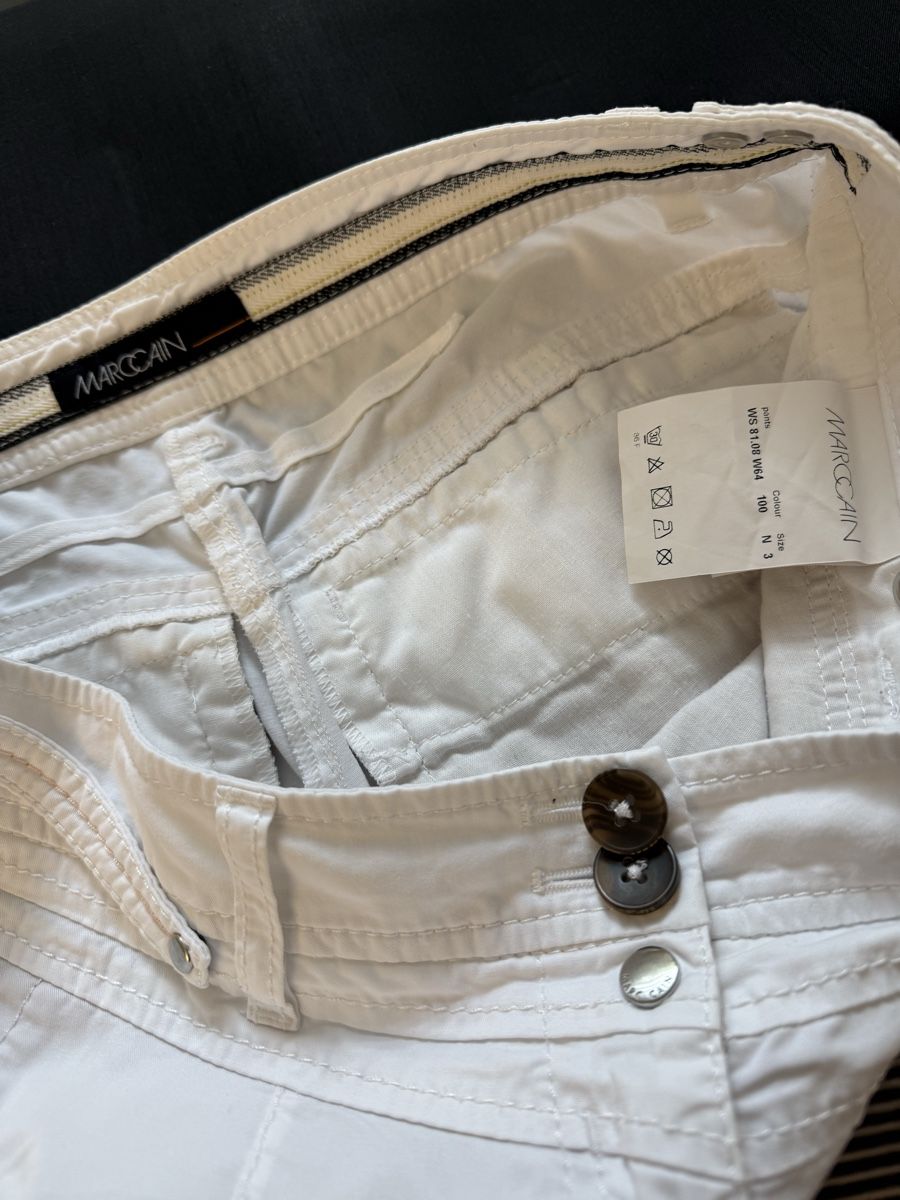 Marc Cain Pantaloni: Marc Cain Hose, weiss, Grösse N3 – Nuovo (secondo la descrizione) da Mettmenstetten venduto da _4_YOU_ 4