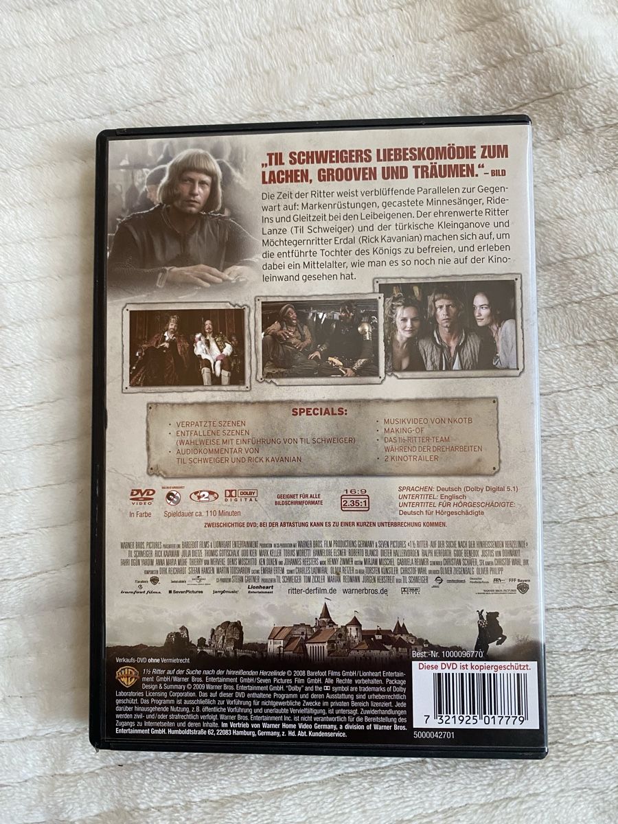 Tutti i DVDs: DVD 1 1/2 Ritter – Usato da Urnäsch venduto da Triwal 1