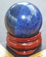 Deko Heilstein G-280 – Lapislazuli Kugel mit Sockel 25mm