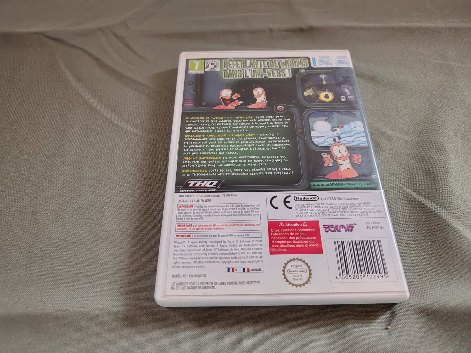 Nintendo Giochi: Jeu Wii Worms L'Odyssée Spatiale – Usato da Saxon venduto da dan_drn5 3