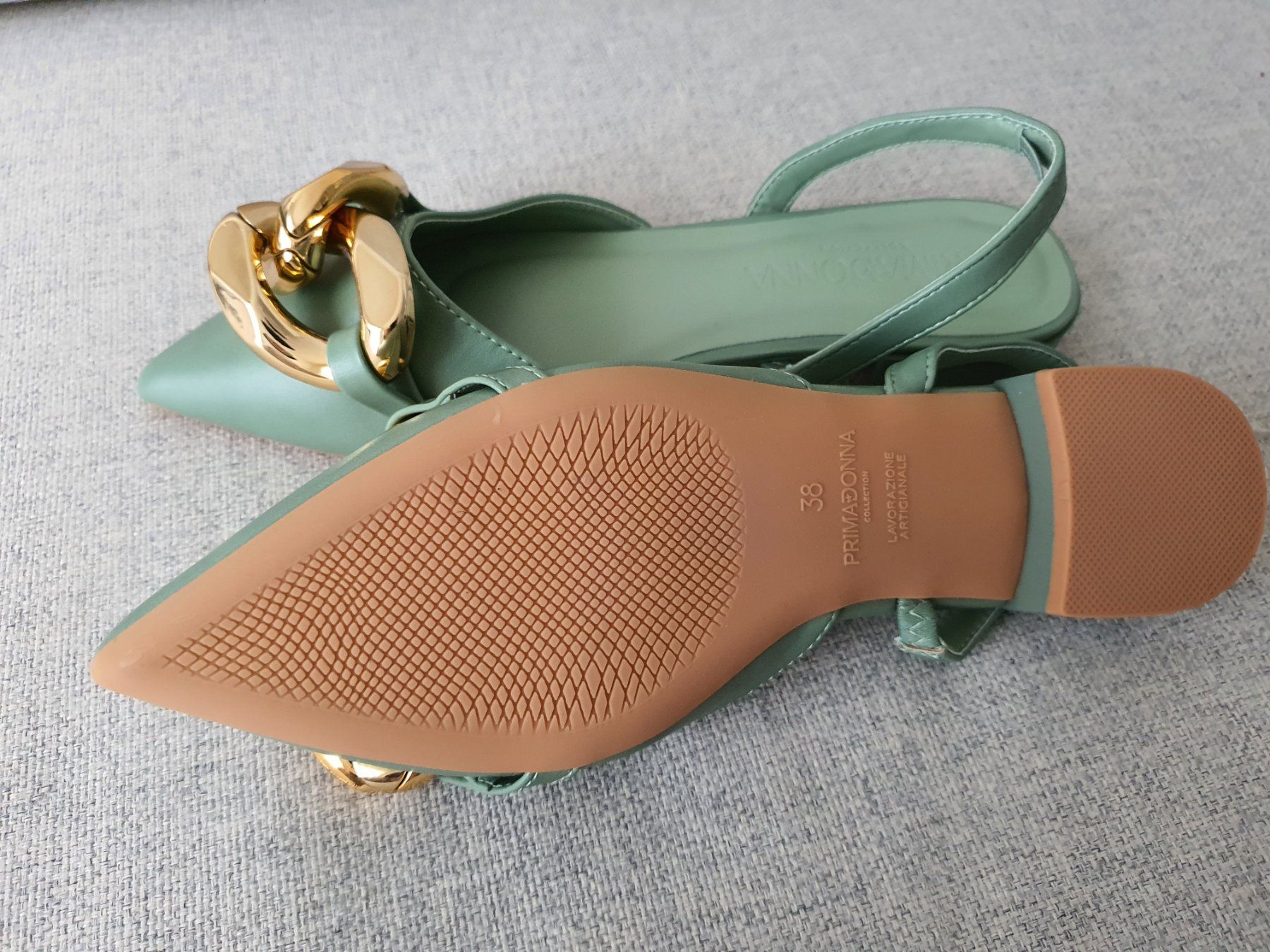 Scarpe da donna: Sandale vert pâle neuve – Nuovo (secondo la descrizione) da Yverdon-les-Bains venduto da enzine 3