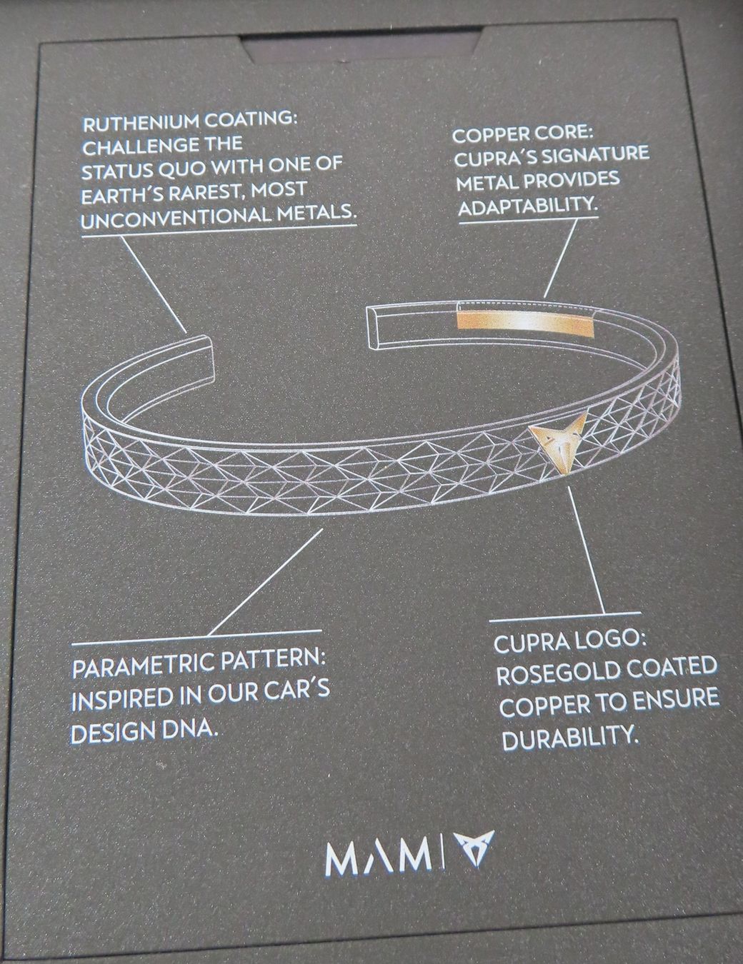 Bracciali & Braccialetti: MAM x CUPRA Parametric Designer-Armband – Usato da Reinach BL venduto da WBZ-Flohmarkt 6