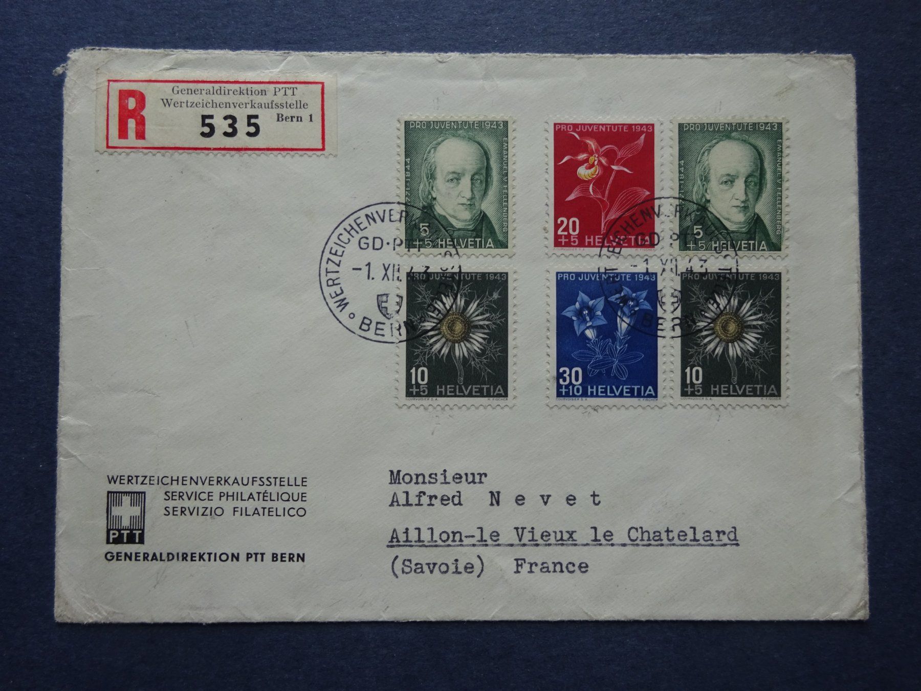 Tutti i francobolli: 1943 Pro Juventute FDC – Usato da Appenzell-Steinegg venduto da adi1975 1