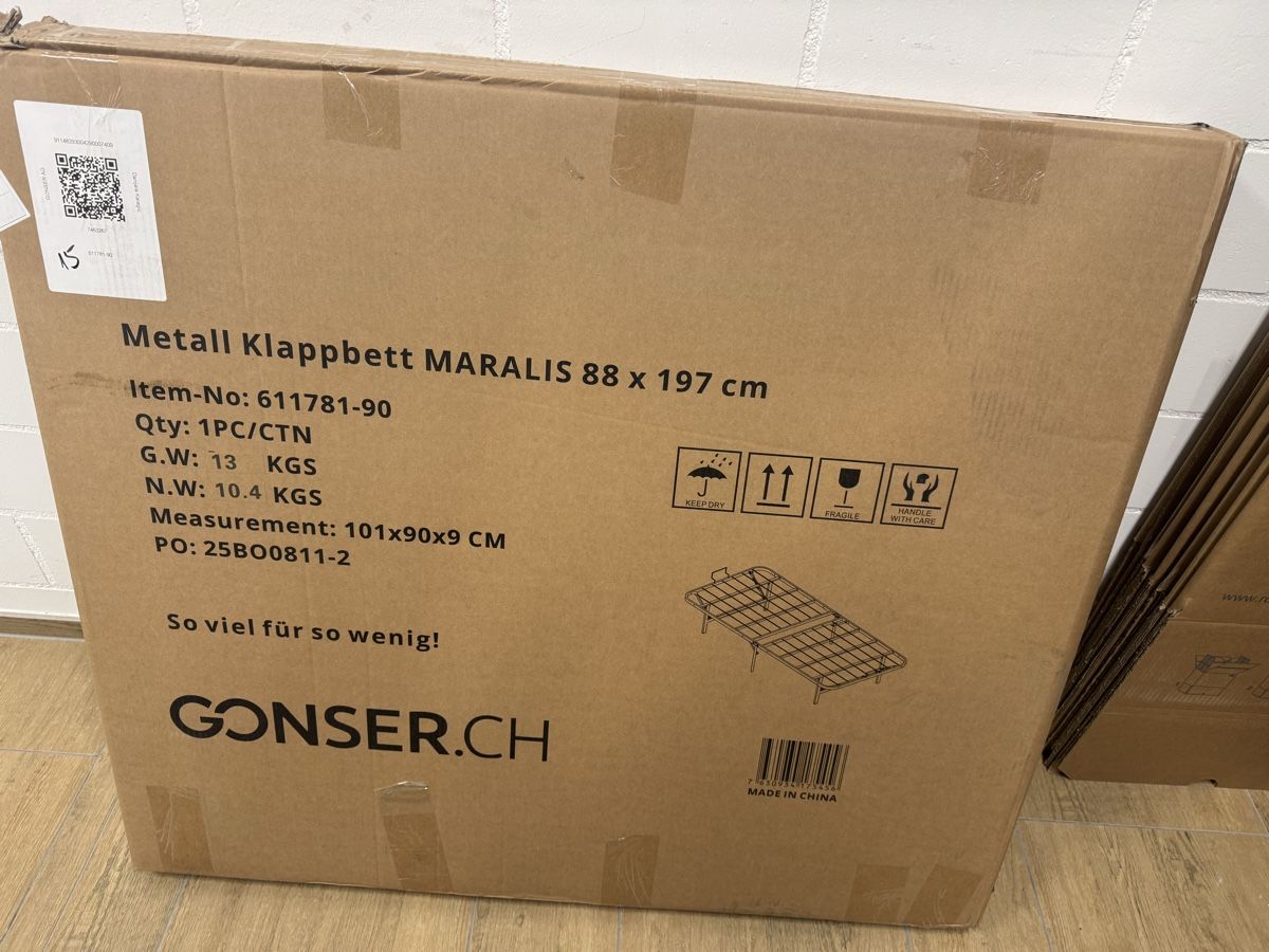 Lits: Klappbett mit Matratze – Neuf avec emballage d'origine à Buchs SG par cag_mdk9 3