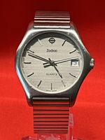 Zodiac Quarz Uhr mit Datumsanzeige Stahlband 