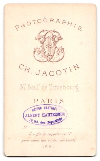 Fotografie &  Plakate: Fotografie Charles Jacotin, Paris, Comte – Gebraucht aus Berlin von bartko-reher 1