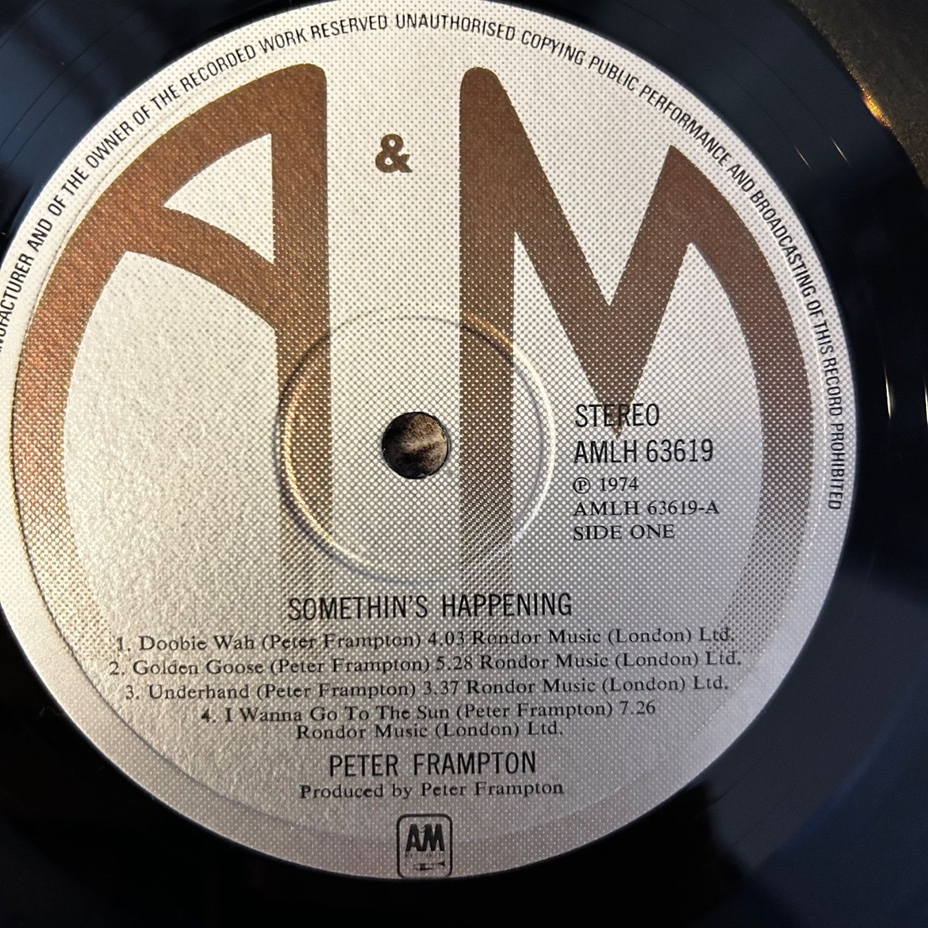 Dischi in vinile: Peter Frampton - Somethin's Happening, Vinyl-LP – Usato da Aesch BL venduto da BernisFlomi 2