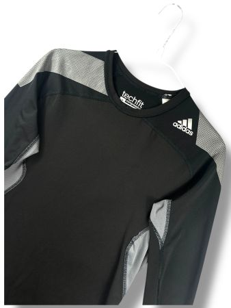 Maillot de Compressions Adidas TechFit Noir - Taille L Homme