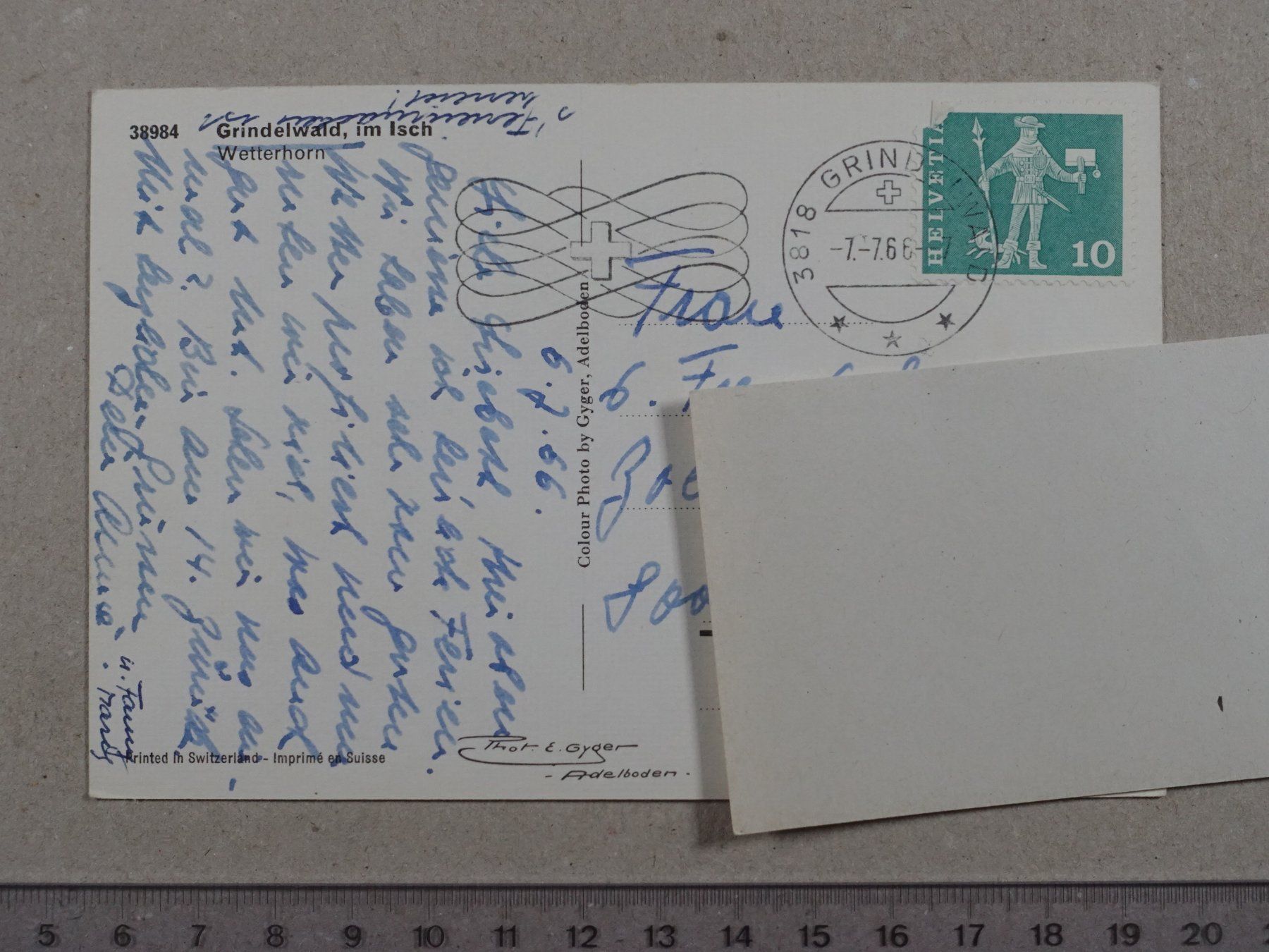 Cartoline postali: Grindelwald, 1966 – Usato da Lenzburg venduto da fh1 1
