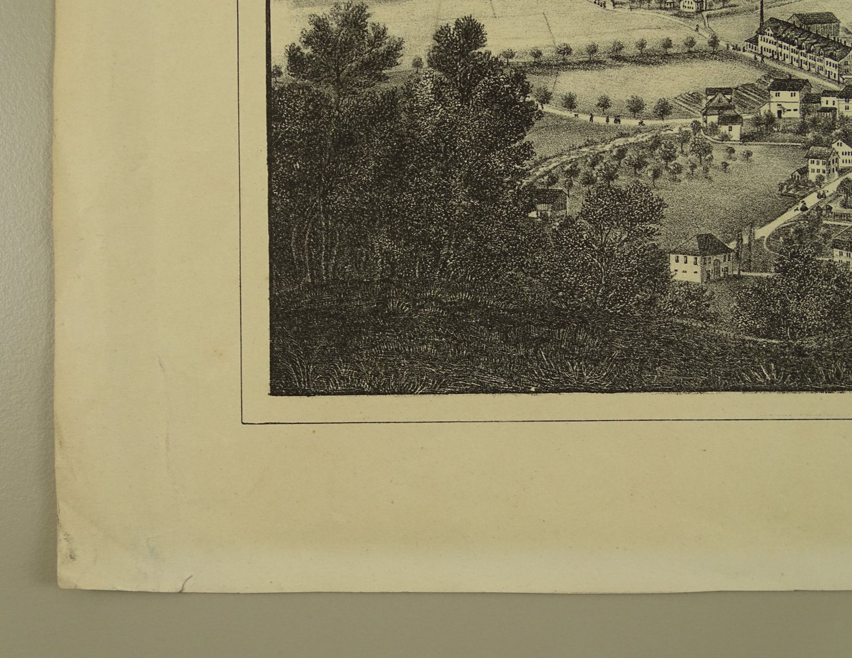 Stiche: MOLLIS & NÄFELS, GROSSE LITHOGRAPHIE UM 1880 – Gebraucht aus Grüningen von Kartensammler 6