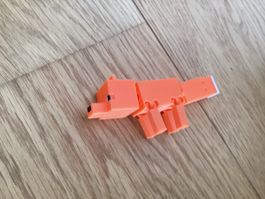 Orange Minecraft Fox articulated figurine new