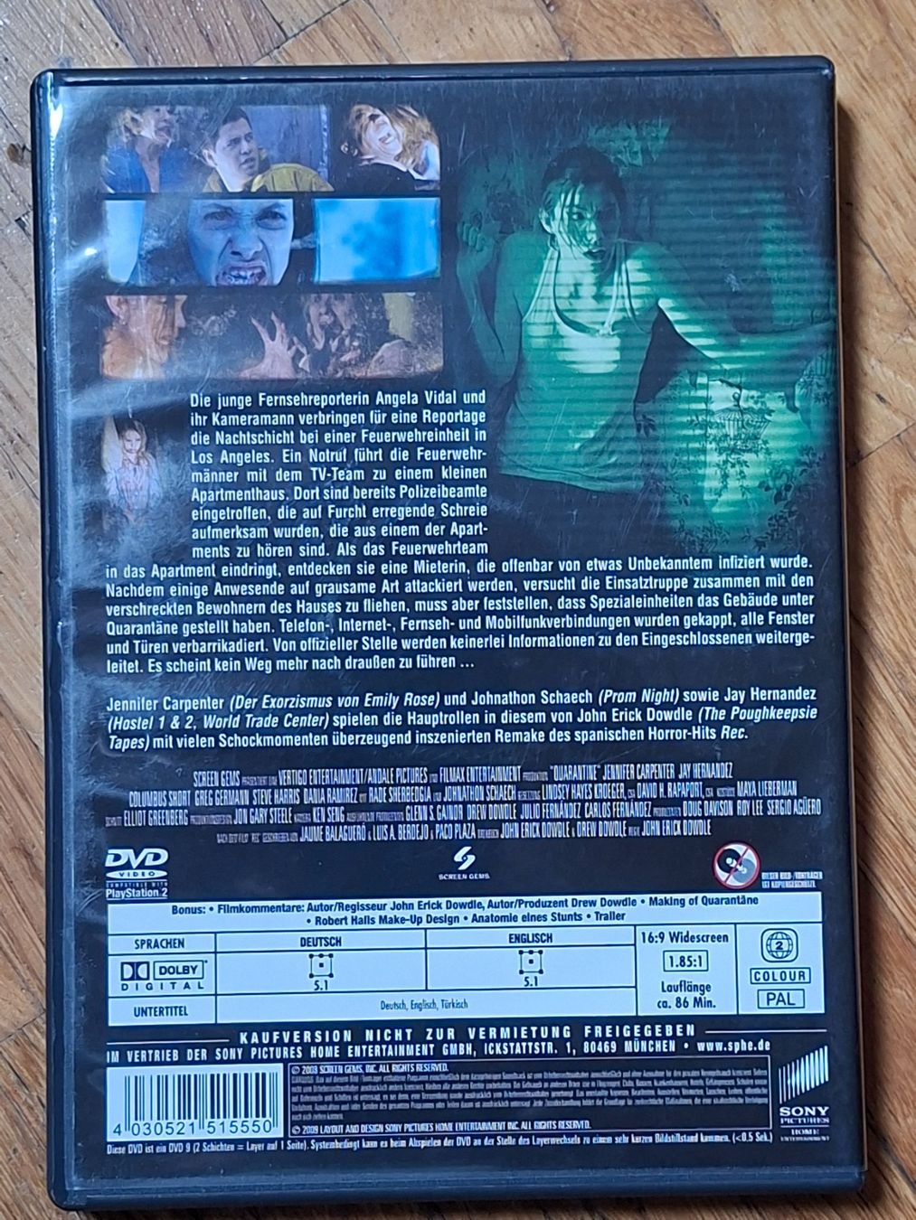 Tutti i DVDs: Quarantäme – Usato da Wallisellen venduto da Sawr 1