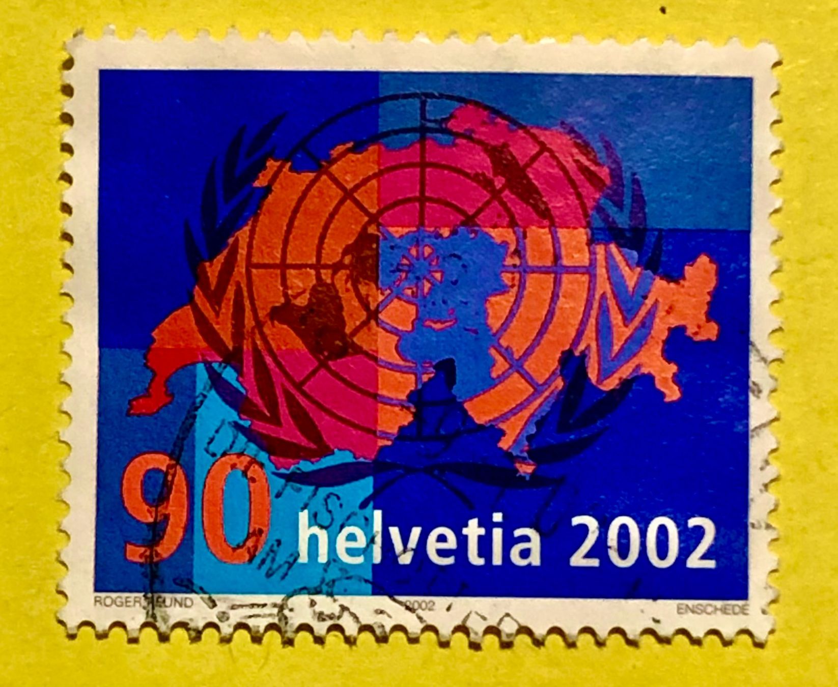 Alle Briefmarken: Nr.1059  GESTEMPELT UNO-Beitritt  2002    – Gebraucht aus Aarau von Billa007