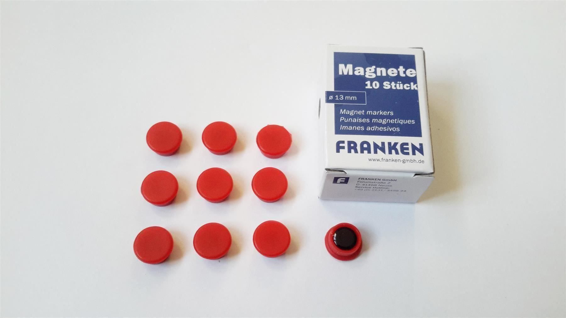 Calamite: Magnete 10 Stück, 13 mm, rot – Nuovo e nell'imballaggio originale da St. Gallen venduto da cointec 1