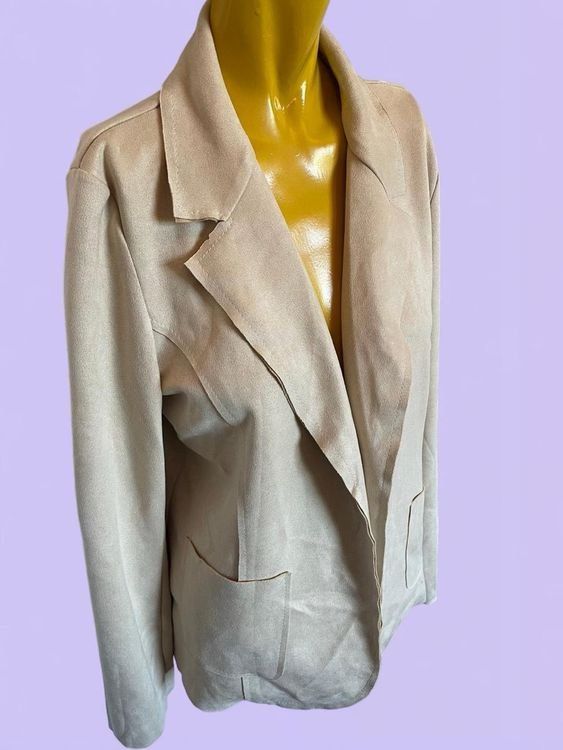 Giacche: Blazer beige aspect daim - taille S/M – Usato da Troinex venduto da Irisglo 1
