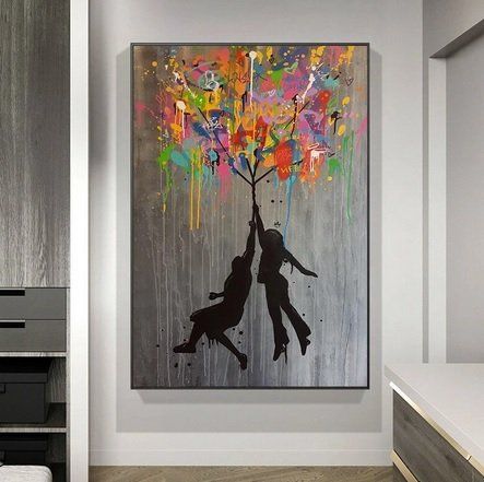 Poster & Bilder: Banksy Street Graffiti Collage: Balloon – Neu und originalverpackt aus Zürich von F-u-s-i-o-n 1