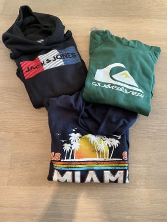 Jack&Jones, Quiksilver, Hoodie, Lot de 3