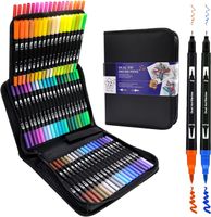 Brush Pen Set 72 Farben mit Tragetasche für Kalligraphie