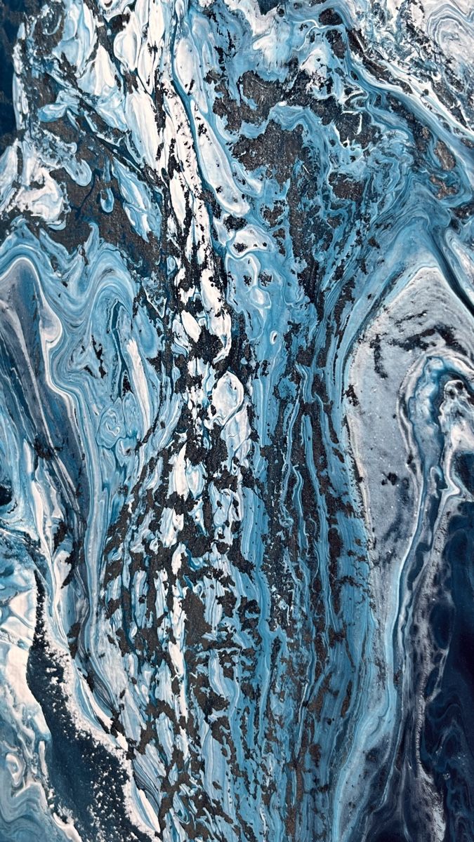 Dipinti: Abstraktes Acrylgemälde "Eisscholle" 20x50cm Original – Nuovo (secondo la descrizione) da Hochdorf venduto da Jasminurschel 3