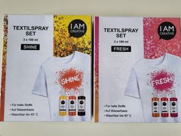6x Textilspray Set I AM Creative Shine & Fresh neu & OVP