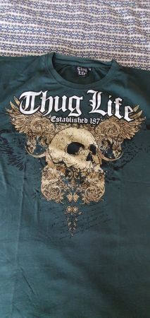 THUG LIFE SKULL T'Shirt; Gr. XL / 2XL; NEU