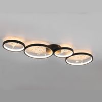 LED Deckenleuchte, Ringe, 95 cm x 40 cm