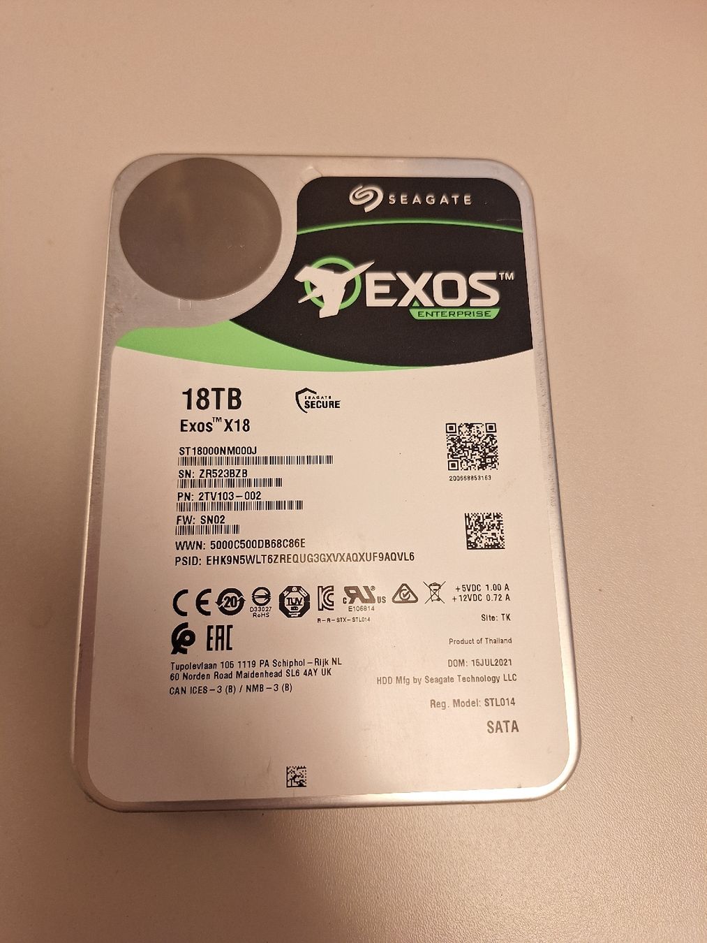 Seagate Dischi rigidi: 18TB Seagate Exos – Usato da Rüthi (Rheintal) venduto da Pafafa