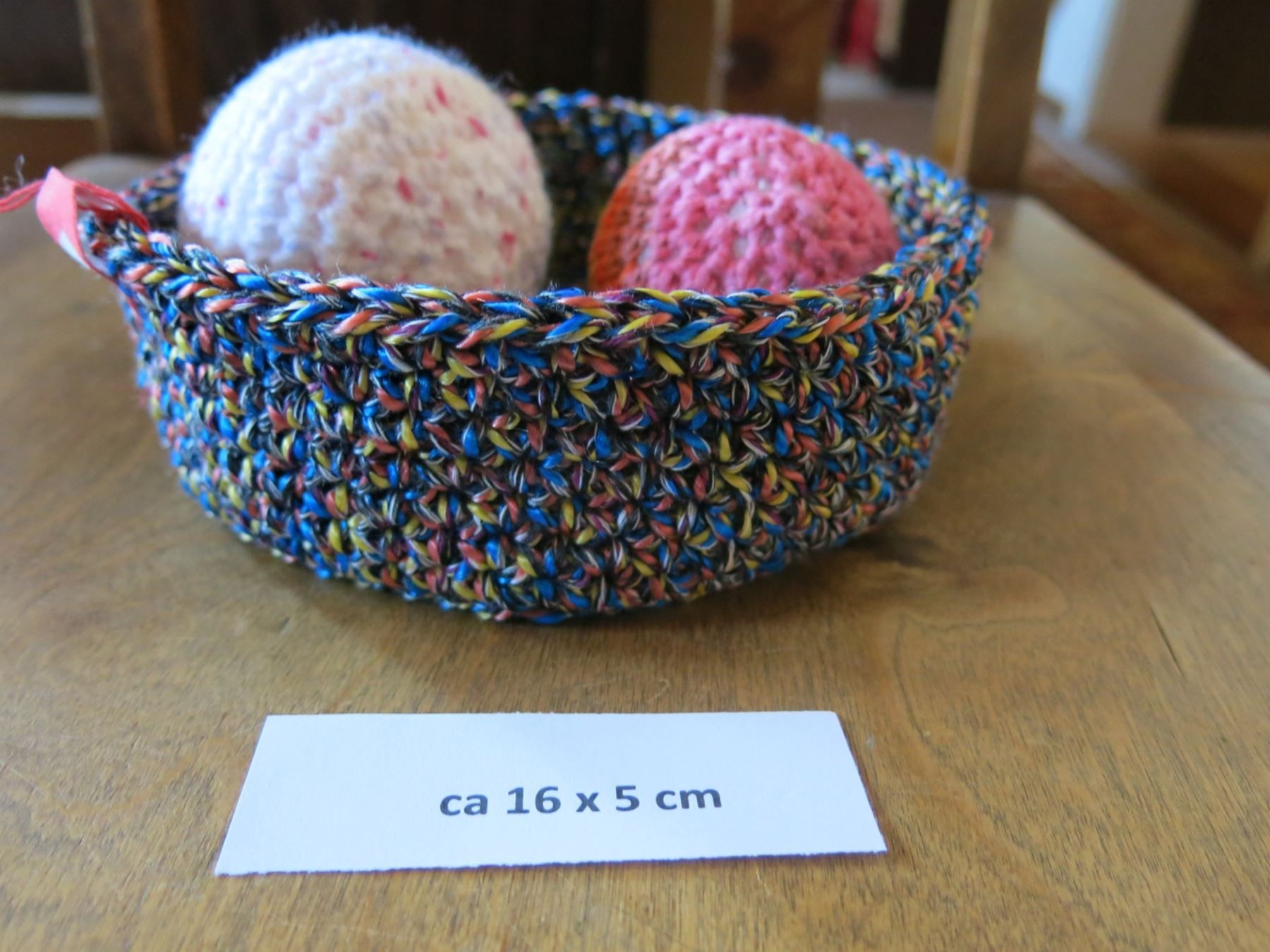 Sonstiges für Haushalt & Wohnen: rundes  Körbchen gehäkelt /ca 16x5cm – Neu (gemäss Beschreibung) aus Schaffhausen von Espressoo7 1