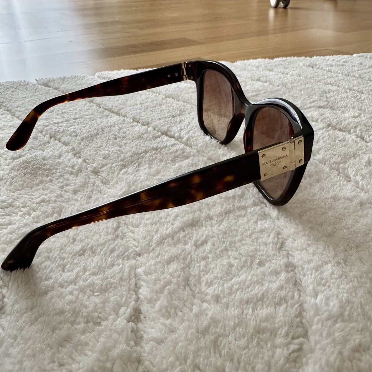 Dolce & Gabbana Occhiali & Lenti: Dolce & Gabbana Sonnenbrille, braun gemustert – Usato da Kriens venduto da spl_12 2