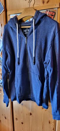 Herren Kaputzenjacke XL Blau