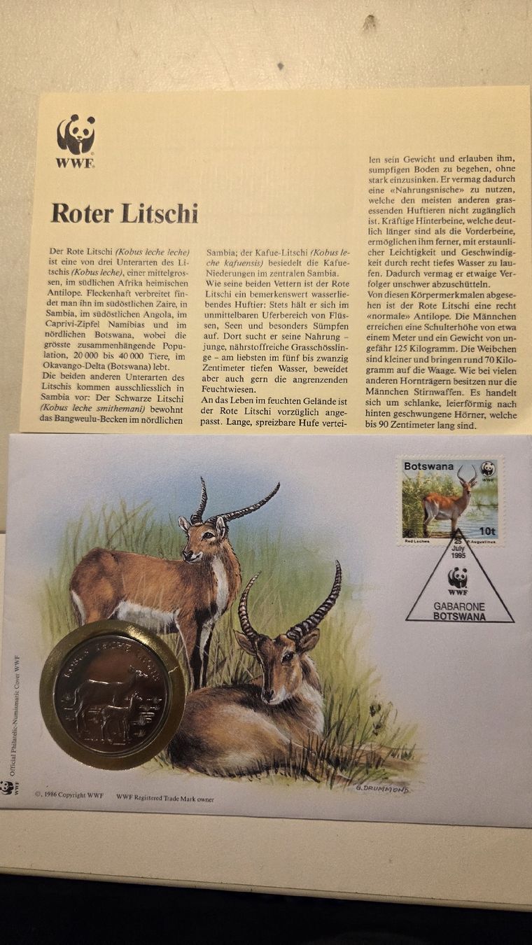 Toutes les monnaies: 1995  Medallienbrief WWF Roter Litschi – D'occasion à Arni AG par Moth68